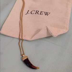Jcrew long tooth pendant